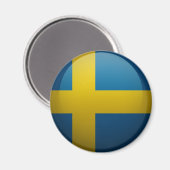 Vlag van Zweden Magneet (Voorkant / Achterkant)