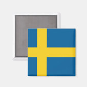 Vlag van Zweden Magneet (Voorkant / Achterkant)