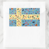 Vlag van Zweden met cultuur iconen sticker (Tas)