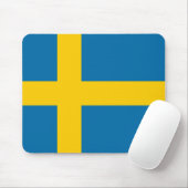 Vlag van Zweden Muismat (Met muis)