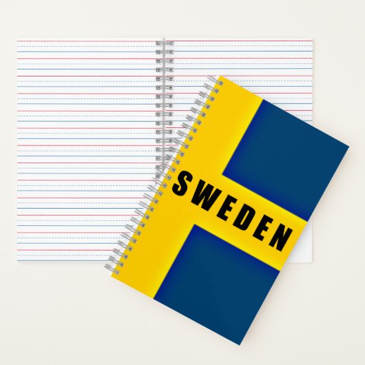 Vlag van Zweden Notitieboek (Binnen)