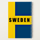 Vlag van Zweden Notitieboek (Achterkant)