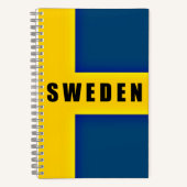 Vlag van Zweden Notitieboek (Voorkant)