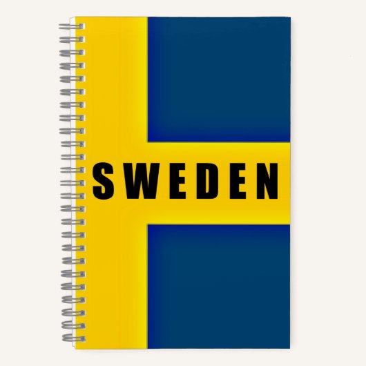 Vlag van Zweden Notitieboek (Voorkant)