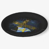 Vlag van Zweden Papieren Bordje (Gekanteld)