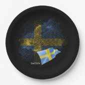 Vlag van Zweden Papieren Bordje (Voorkant)