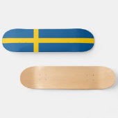 Vlag van Zweden Persoonlijk Skateboard (Horizontaal)