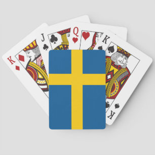 Vlag van Zweden Pokerkaarten