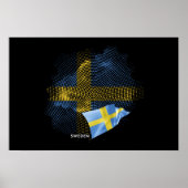 Vlag van Zweden Poster (Voorkant)