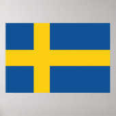 Vlag van Zweden Poster (Voorkant)