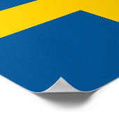 Vlag van Zweden Poster (Hoek)