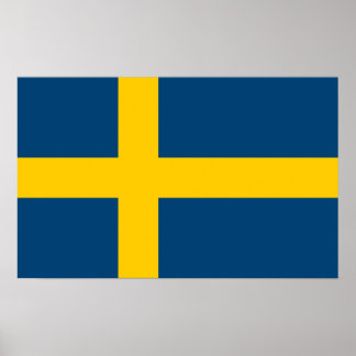 Vlag van Zweden Poster