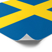 Vlag van Zweden Poster (Hoek)