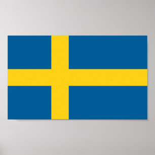 Vlag van Zweden Poster