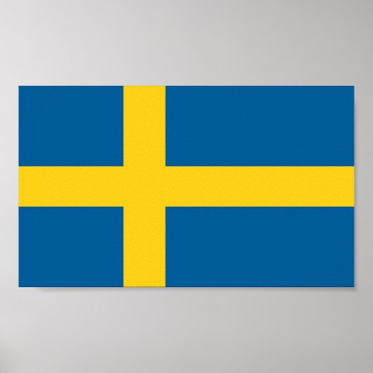 Vlag van Zweden Poster (Voorkant)