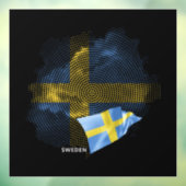 Vlag van Zweden Raamsticker (Vel 3)