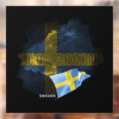Vlag van Zweden Raamsticker (Vel 2)