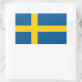 Vlag van Zweden Rechthoekige Sticker (Tas)