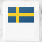 Vlag van Zweden Rechthoekige Sticker (Tas)