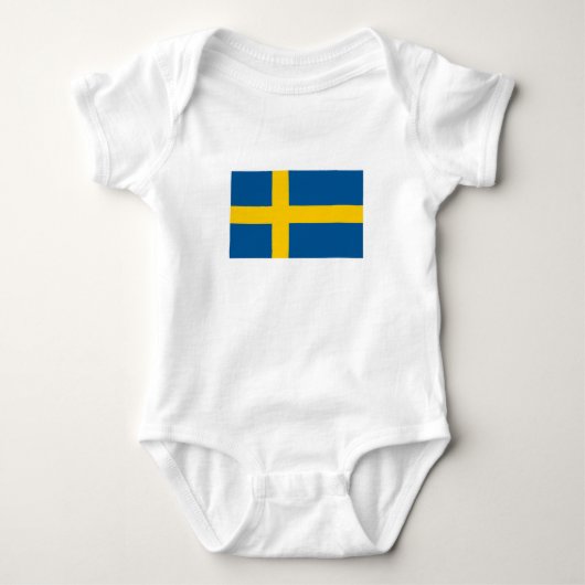 Vlag van Zweden Romper (Voorkant)