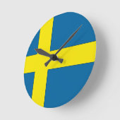 Vlag van Zweden Ronde Klok (Hoek)