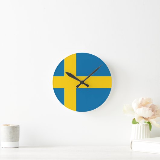 Vlag van Zweden Ronde Klok (Huis)