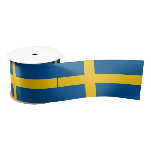 Vlag van Zweden Satijnen Lint (Spoel)