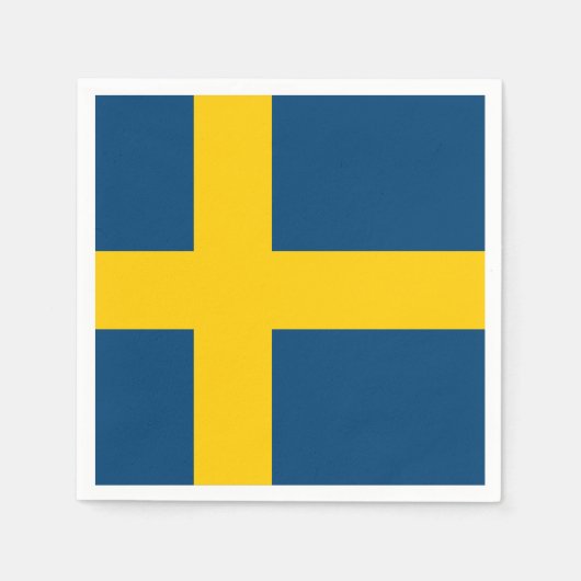 Vlag van Zweden Servet (Voorkant)