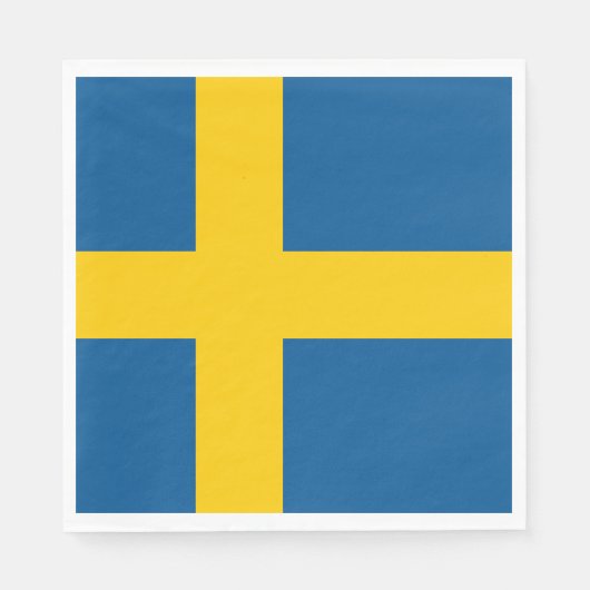 Vlag van Zweden Servet (Voorkant)