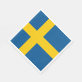 Vlag van Zweden Servet (Hoek)