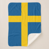 Vlag van Zweden Sherpa Deken (Voorkant)