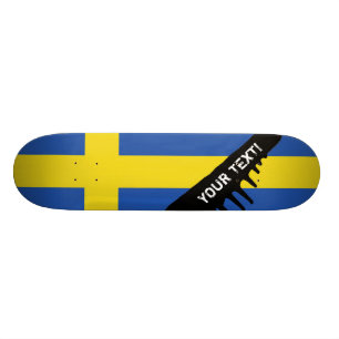 Vlag van Zweden Skateboard