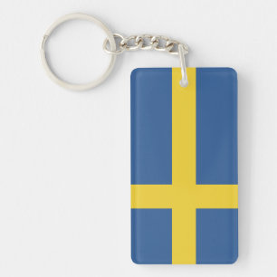 Vlag van Zweden Sleutelhanger