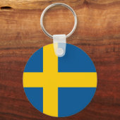 Vlag van Zweden Sleutelhanger (Voorkant)