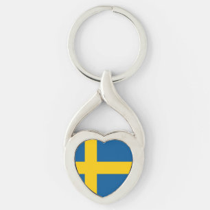 Vlag van Zweden Sleutelhanger