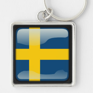 Vlag van Zweden Sleutelhanger