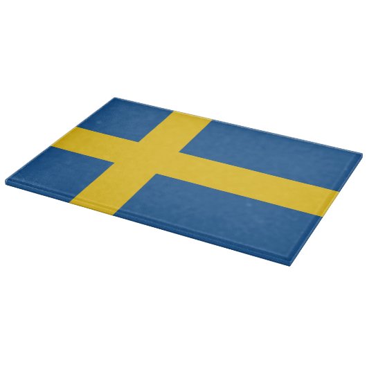 Vlag van Zweden Snijplank (Hoek)