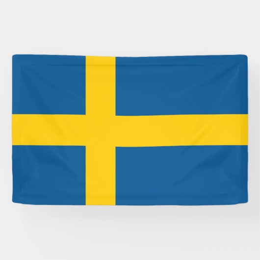 Vlag van Zweden Spandoek (Horizontaal)