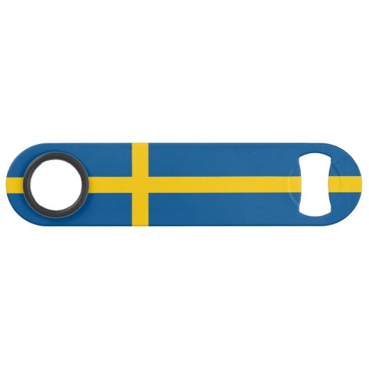 Vlag van Zweden Speed Flessenopener (Voorkant (Horizontaal))