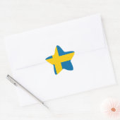 Vlag van Zweden Ster Sticker (Envelop)