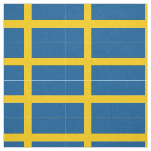 Vlag van Zweden Stof (Swatch)