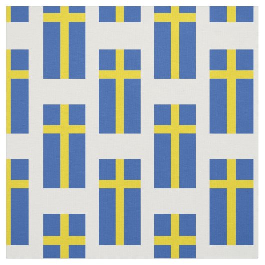 Vlag van Zweden Stof (Swatch)