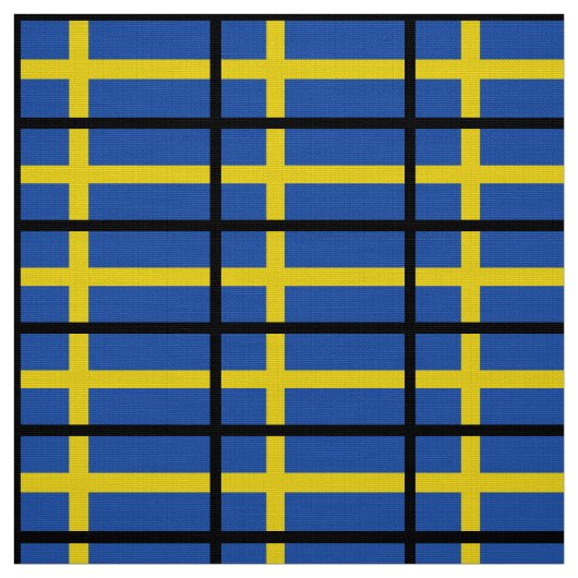 Vlag van Zweden Stof (Swatch)