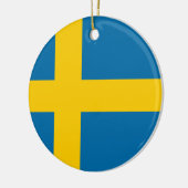 Vlag van Zweden - Sveriges vlagga - Zweedse vlag Keramisch Ornament (Links)