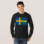 Vlag van Zweden T-shirt (Voorkant volledig)
