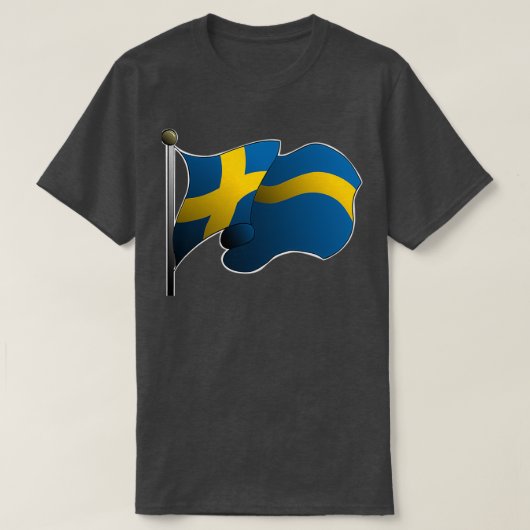 Vlag van Zweden T-shirt (Design voorkant)
