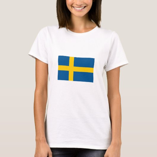 Vlag van Zweden T-shirt (Voorkant)