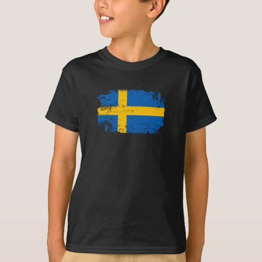 Vlag van Zweden T-shirt (Voorkant)