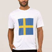 Vlag van Zweden T-shirt (Voorkant)