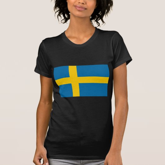 Vlag van Zweden T-shirt (Voorkant)